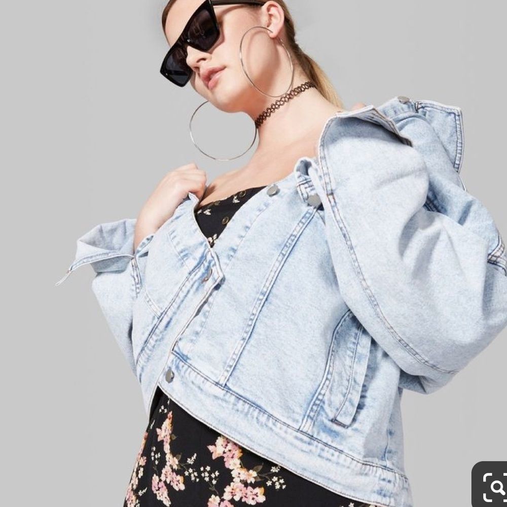 Acid Wash Oversized Jacket
